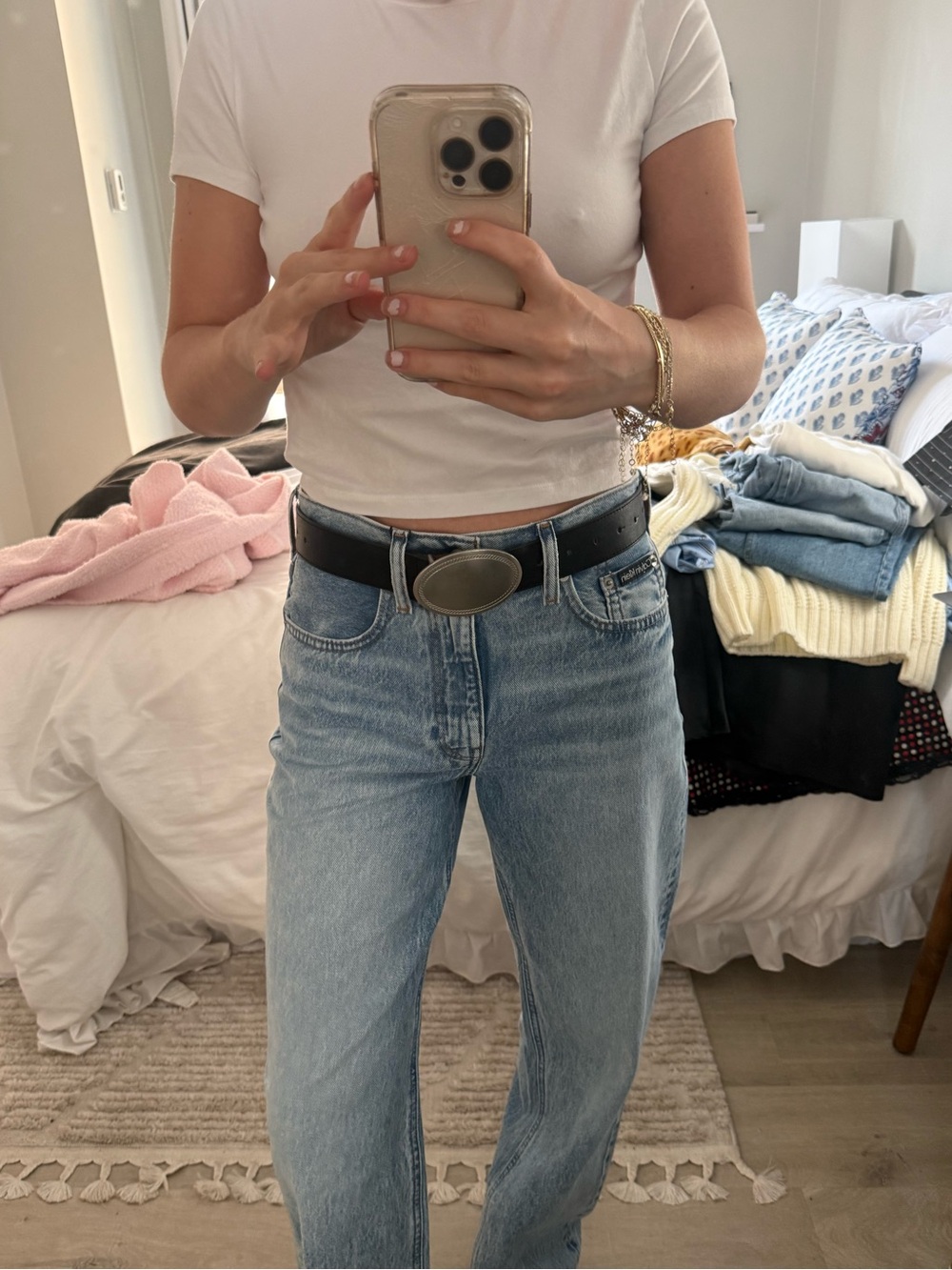 Abercrombie & Fitch Silver Buckle Belt
